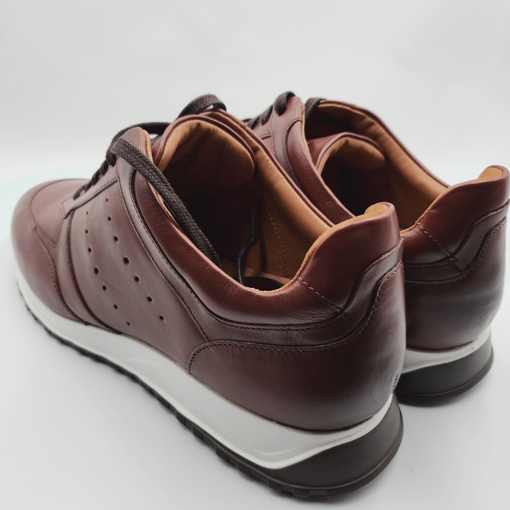 Mens Size 11D Allen Edmonds Sneakers Everett Athletic Lace Up Leather Brown - Picture 3 of 5